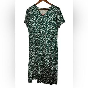 Floral Green Dress